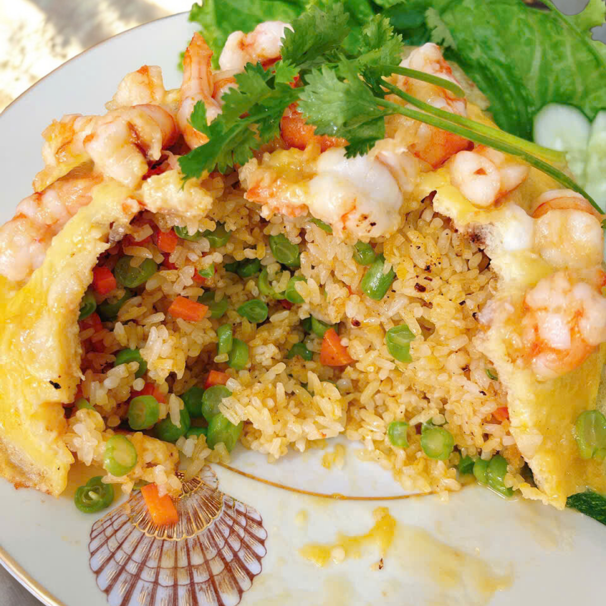 CƠM CHIÊN TÔM PHỦ TRỨNG -119k